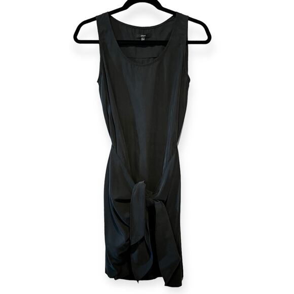 Anthro x Drew Tie Front Knotted Sleeveless Dress Black XS - Picture 12 of 12